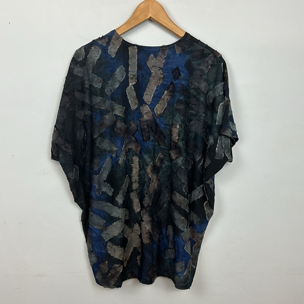 Monte Milano Lagenlook Patch Textured Slinky Top - Picture 5 of 7
